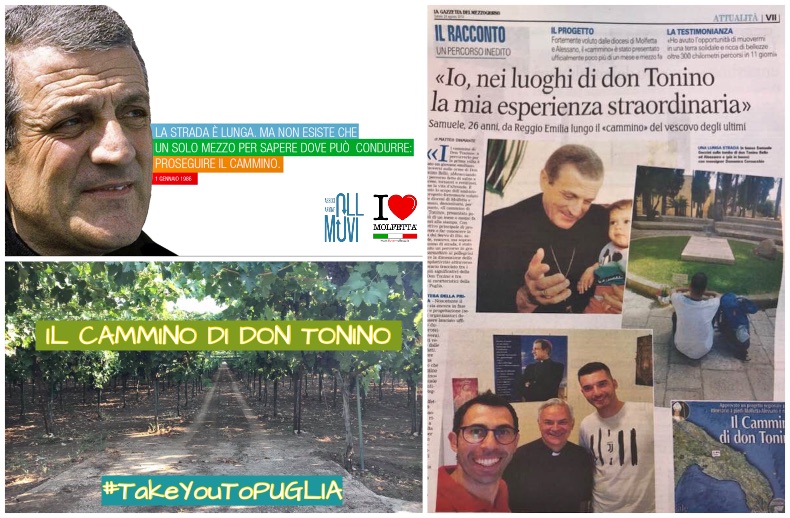 Il cammino di Don Tonino: a percorrerlo per la prima volta e' stato un giovane emiliano