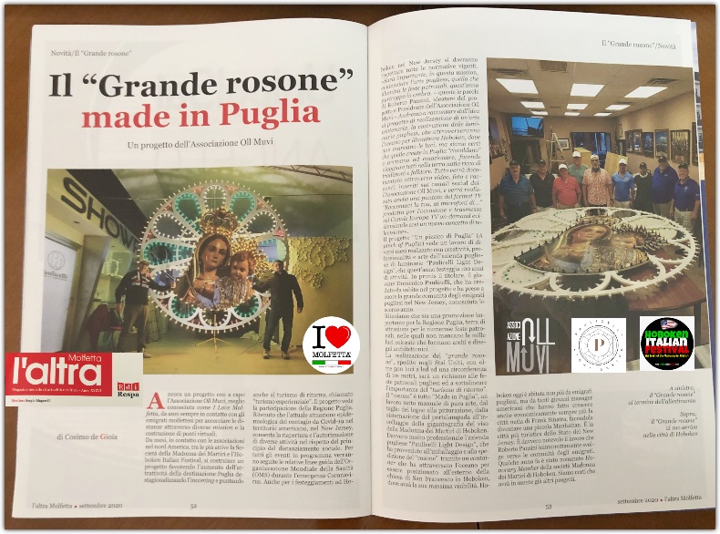 Sul mensile L ' Altra Molfetta le luminarie arrivate agli emigrati molfettesi Sul mensile L ' Altra Molfetta le luminarie arrivate agli emigrati molfettesi