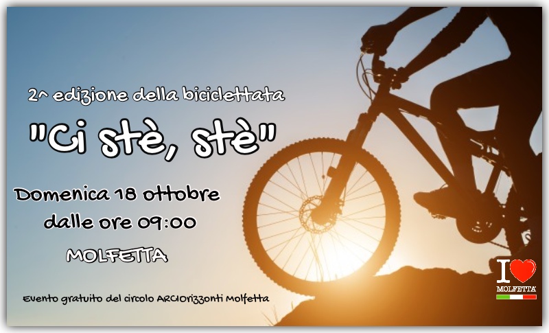 Ci ste', ste' : seconda bicicletta a Molfetta Ci ste', ste' : seconda bicicletta a Molfetta