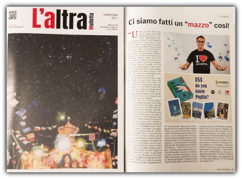 Pugliesi nel Mondo: USA Do You Know Puglia ?