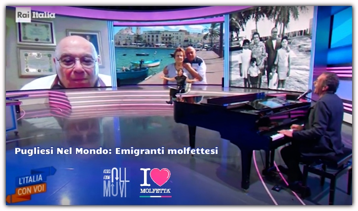 Emigrati molfettesi in USA festeggiano su RAI Italia le nozze di platino Emigrati molfettesi in USA festeggiano su RAI Italia le nozze di platino