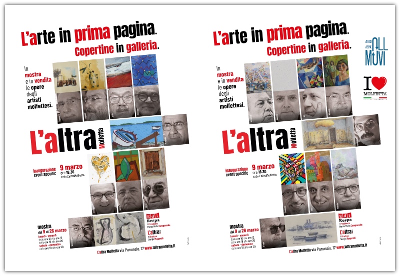 Una mostra con vendita di tutte le opere collezionate in redazione: L ' Altra Molfetta