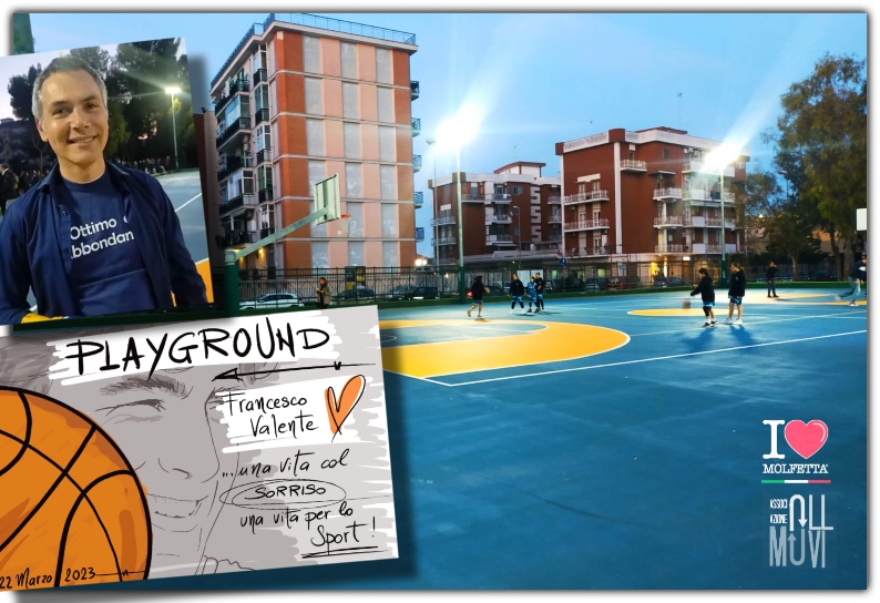 Playground di basket intitolato a Francesco Valente