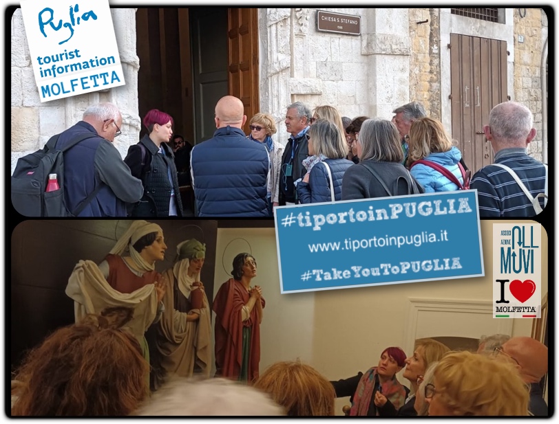 Ti Porto in Puglia: turisti dopo il Castel del Monte visitano Molfetta
