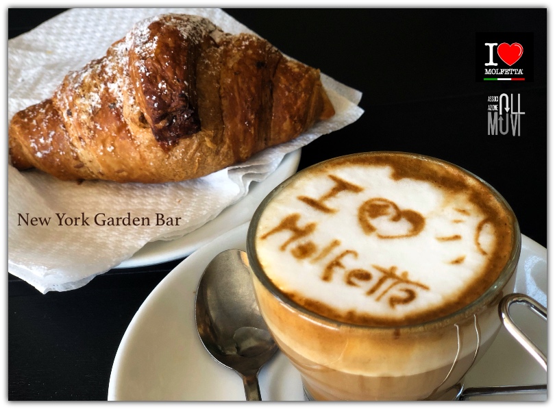 Un buon espressino disegnato il logo: I Love Molfetta