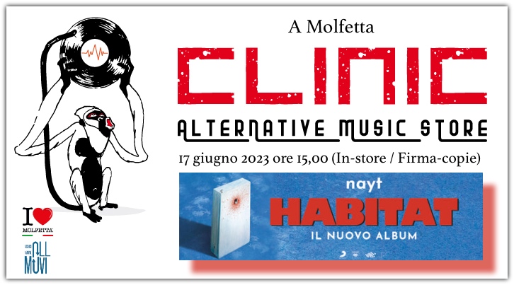 Nayt a Molfetta presso il negozio di dischi CLINIC