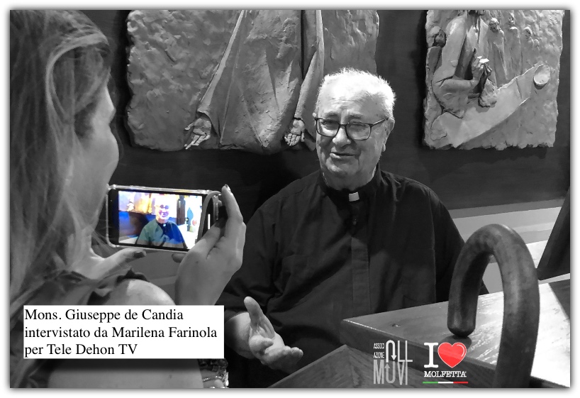 Mons Giuseppe de Candia intervistato al TG su Tele Dehon