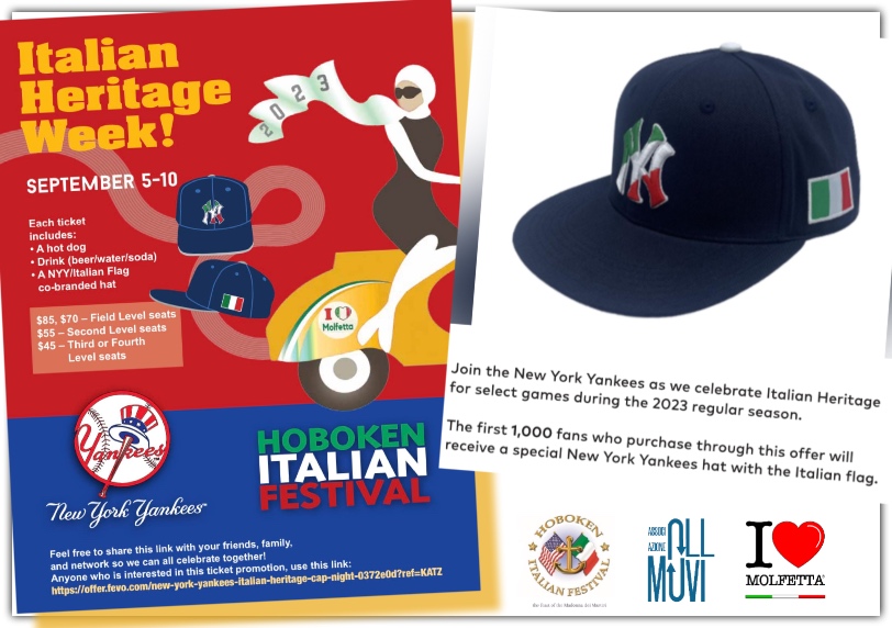 Hoboken Italian Festival celebrates Italian Heritage Week with the NY Yankees