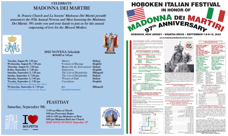 Ad Hoboken la novena della Madonna dei Martiri: il programma 2023