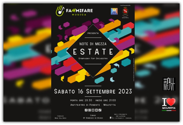 A Molfetta talento, energia, entusiasmo: orchestra pop-sinfonica FaMiFaRe