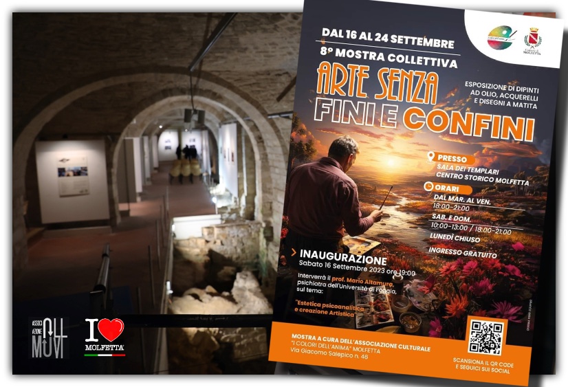 Arte senza fini e confini presso la Sala dei Templari a Molfetta