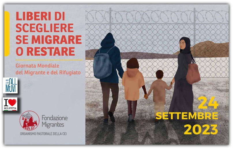 Domenica 24 settembre: 109a Giornata Mondiale del Migrante e del Rifugiato