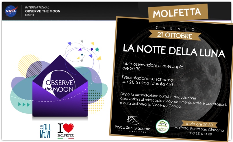 A Molfetta la Notte della luna: evento divulgato dalla NASA