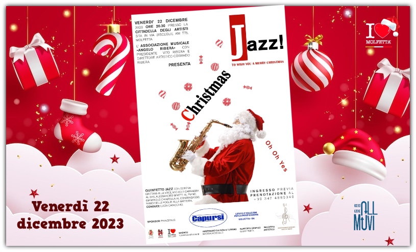 Questa sera a Molfetta: Christmas 2023 in Jazz