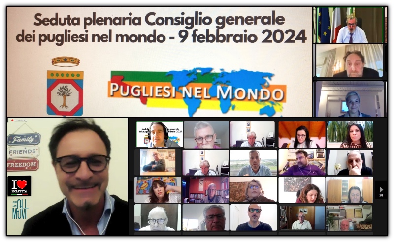 Assemblea plenaria del Consiglio Generale dei Pugliesi nel Mondo CGPM
