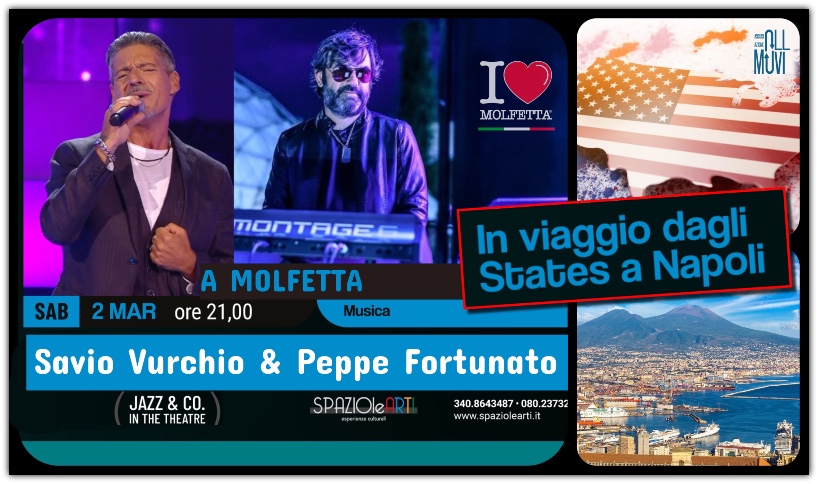 In viaggio dagli States a Napoli: live a Molfetta
