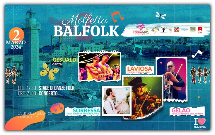 Molfetta BalFolk, una serata di danze e musiche popolar