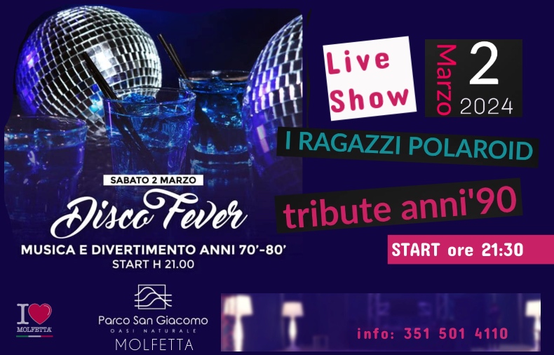 Parco San Giacomo Molfetta e' Disco Fever 