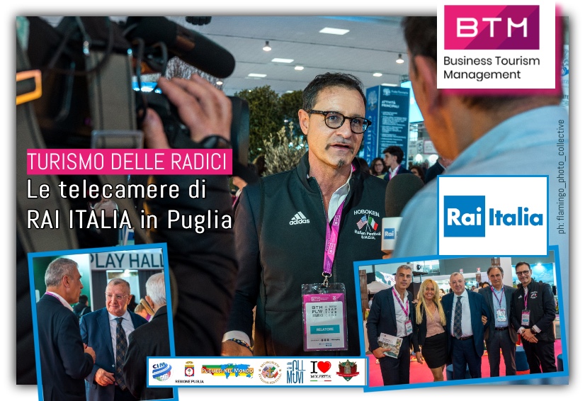 Le telecamere di RAI ITALIA in Puglia al BTM