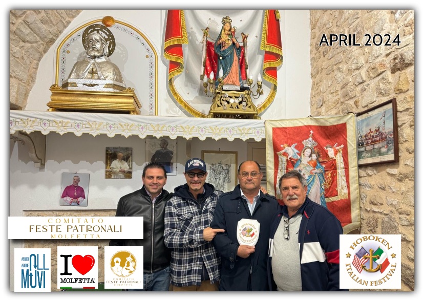 Le distanze si accorciano tra Molfetta e Hoboken: un legame di Tradizione e Comunita'