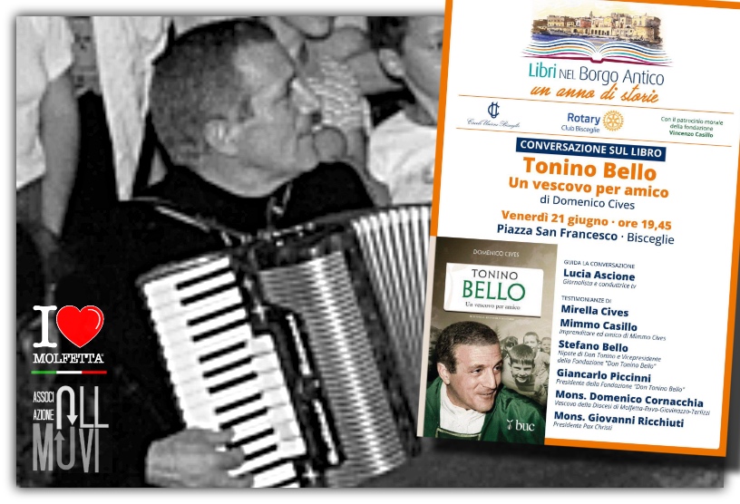 Il vescovo piu' amato in Puglia,  il libro: don Tonino Bello - Un vescovo per amico
