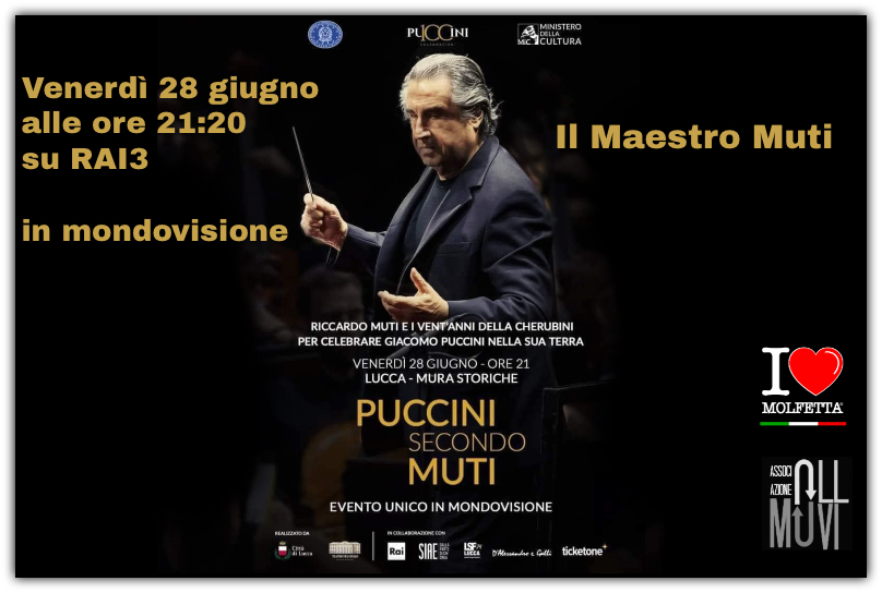 Puccini secondo Riccardo Muti: in mondovisione su Rai3