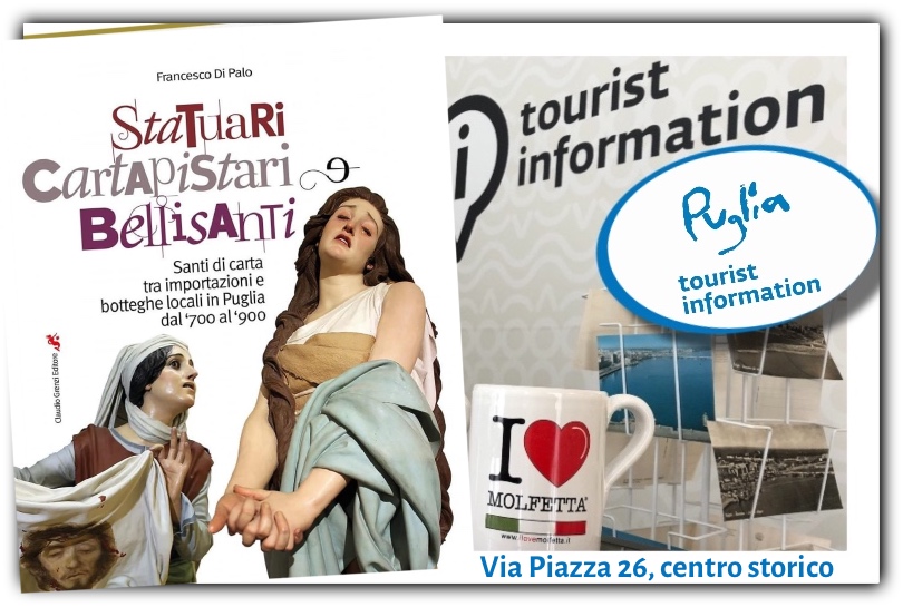 A Molfetta presso il bookshop Info Point: Statuari, Cartapistari e Bellisanti. 