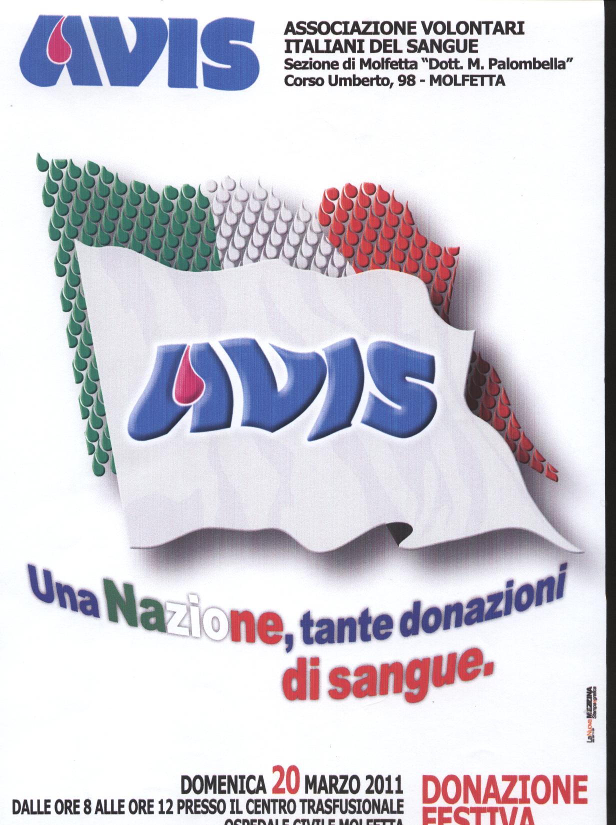 Una nazione tante donazioni