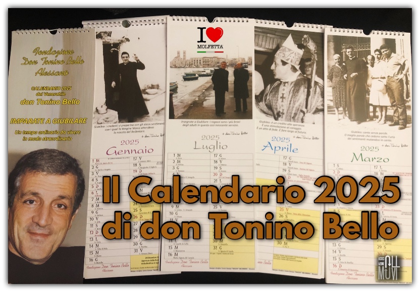Calendario 2025 di Don Tonino con Immagini e Pensieri