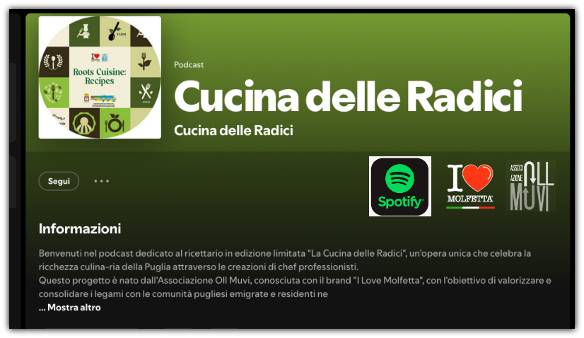 La Cucina delle Radici: from Puglia in the world diventa un podcast 