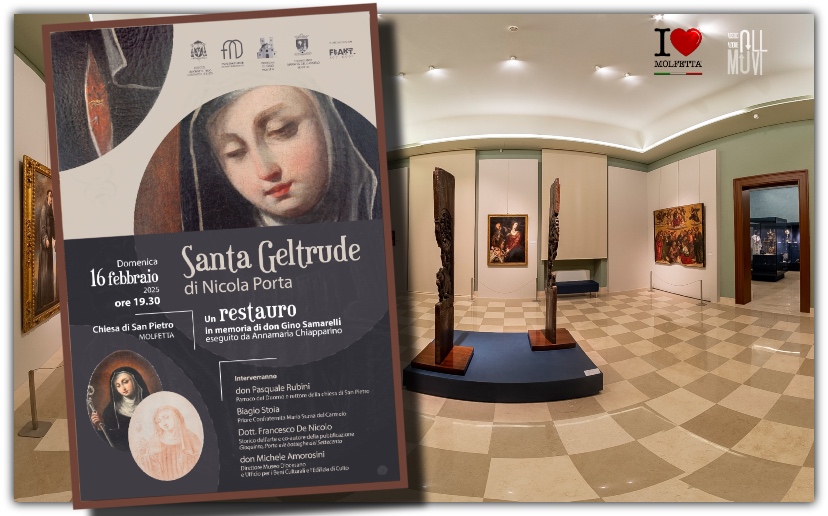 A Molfetta Restaurata la Santa Geltrude di Nicola Porta