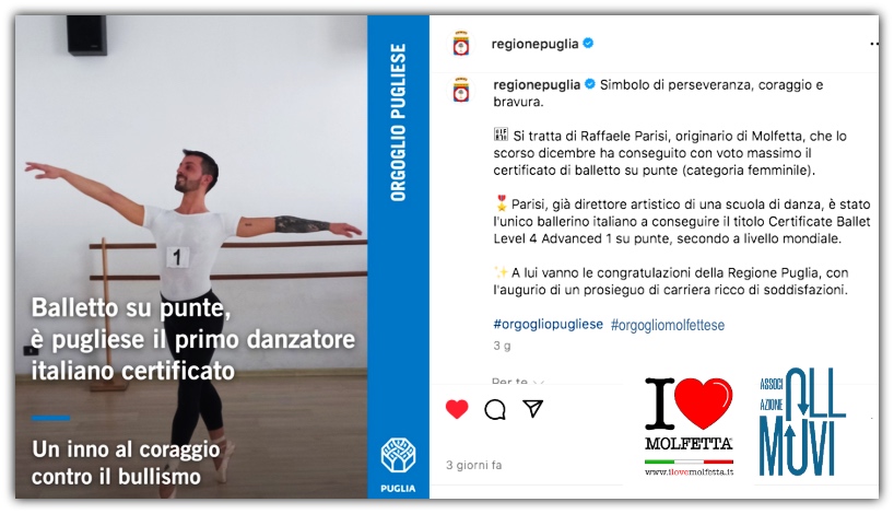 Raffaele Parisi: Orgoglio Molfettese nel Mondo del Balletto 