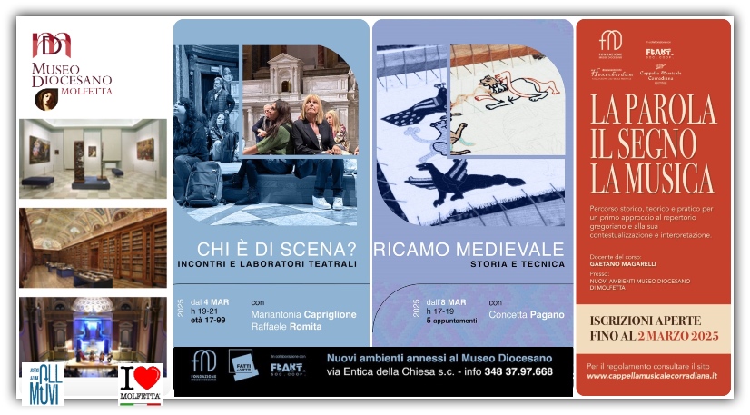 Tre nuovi laboratori presso il Museo Diocesano a Molfetta