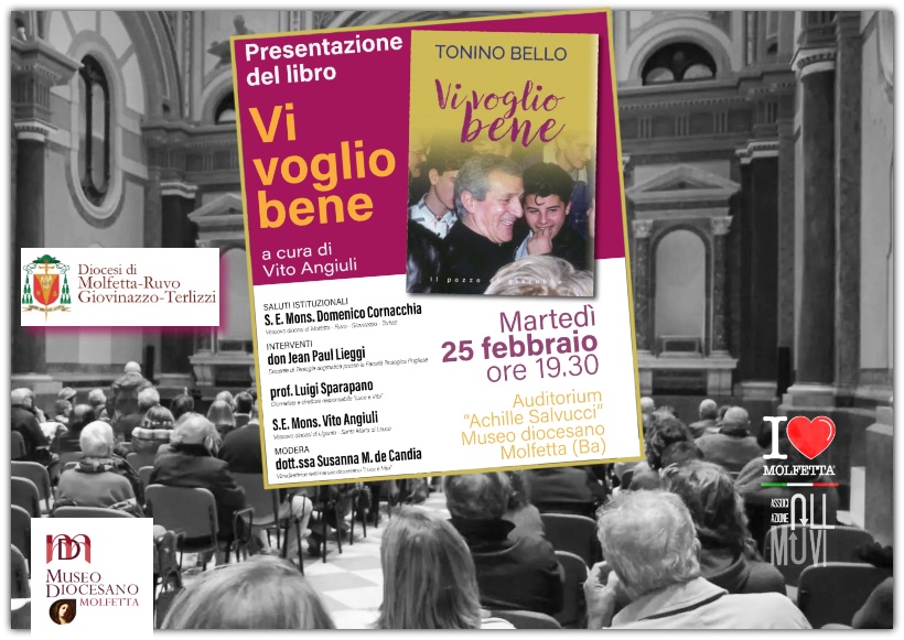 A Molfetta la presentazione del libro: Tonino Bello - Vi voglio bene