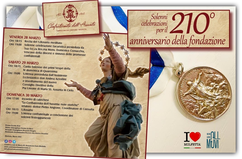 A Molfetta si festeggiano i 210 anni: Confraternita dell 'Assunta