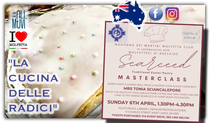 La Cucina delle Radici in Adelaide, MasterClass: La Scarcella di Pasqua 
