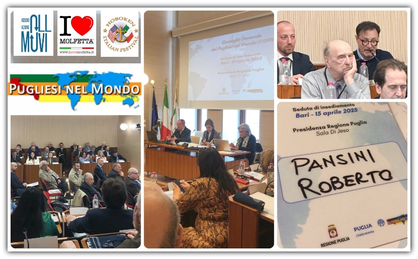 Bari celebra il Consiglio Generale dei Pugliesi nel Mondo: Molfetta presente