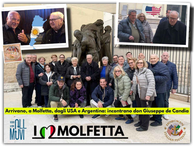 Arrivano, a Molfetta, dagli USA e Argentina: incontrano don Giuseppe de Candia