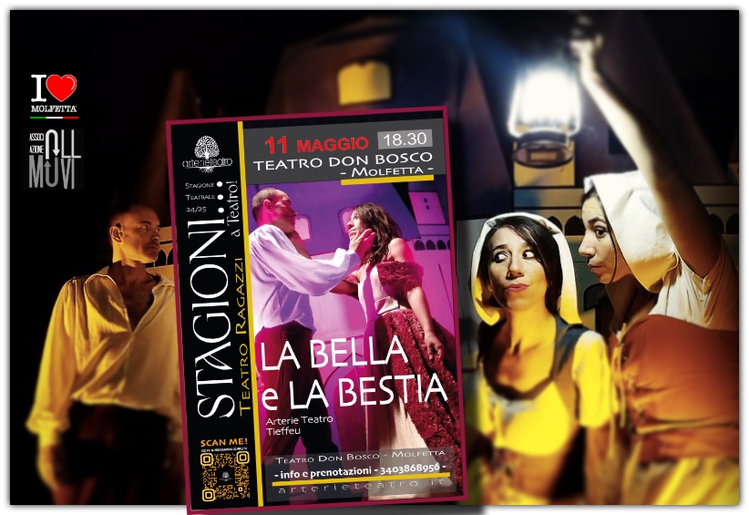 A Molfetta spettacolo per ragazzi: La Bella e La Bestia