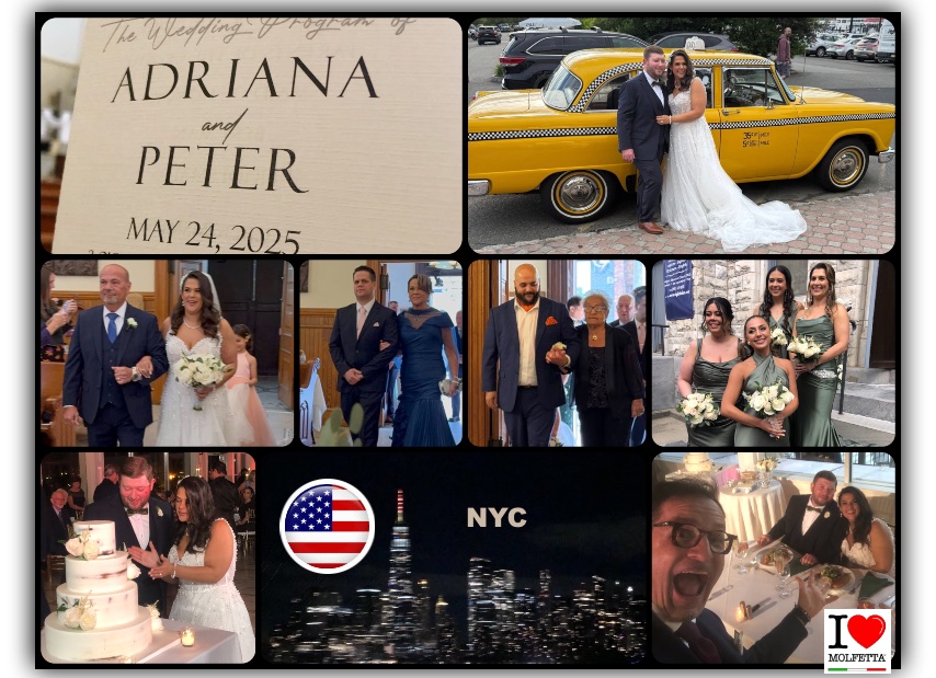 Negli USA un matrimonio molfettese: gli auguri di Don Giuseppe