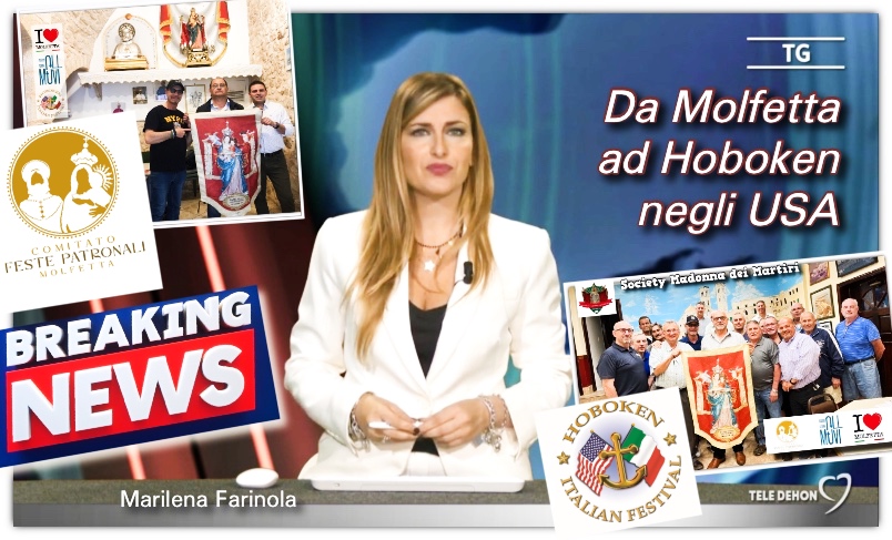 TG Tele Dehon: Da Molfetta ad Hoboken il drappo della Madonna dei Martiri